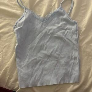 Edikted Sky Blue Lace Cami Top